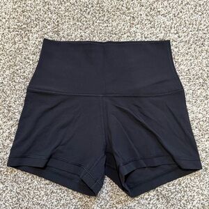 Aritzia Black High-Rise Athletic Shorts